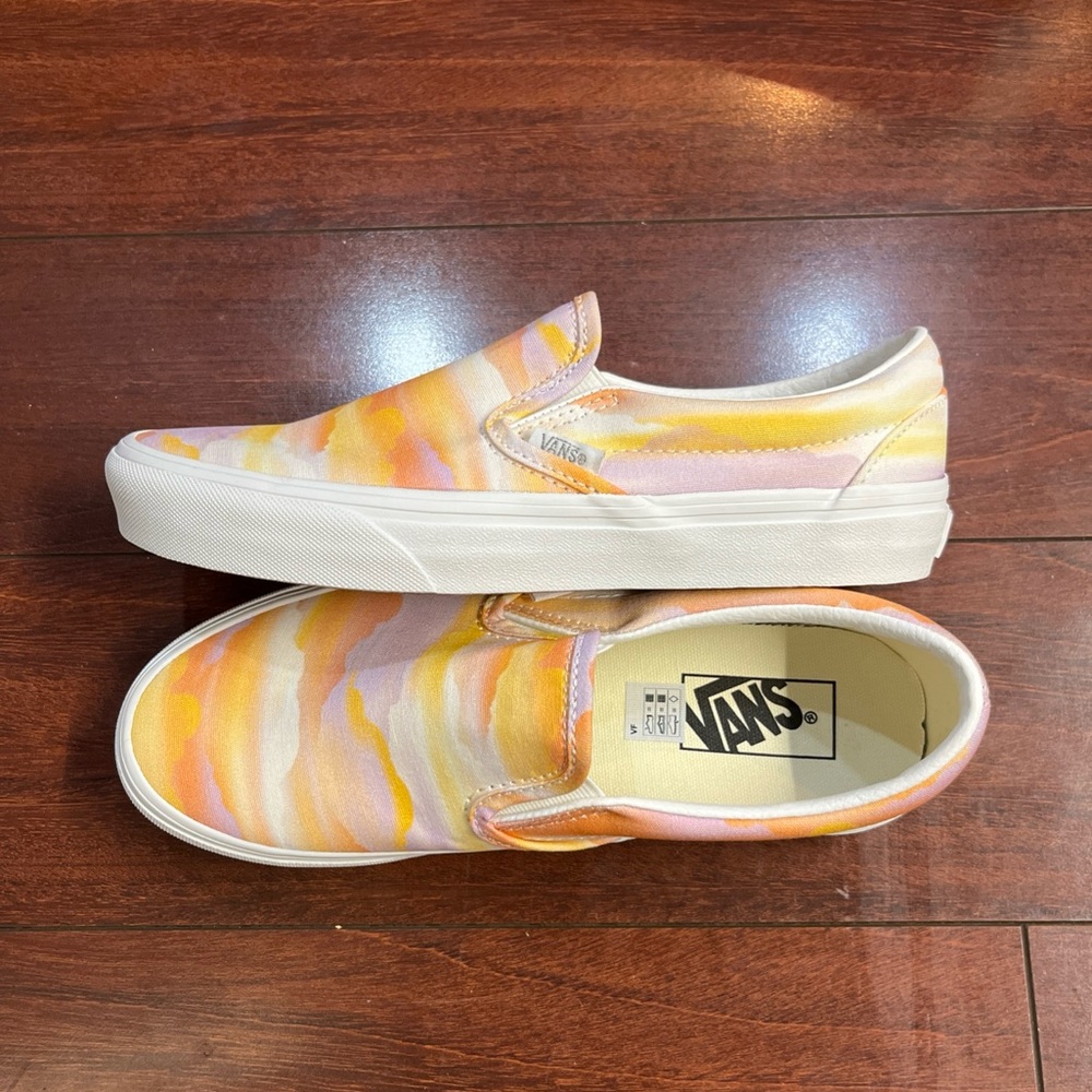 Womens 7.5 Vans Classic Slip On Festival Dream Sneaker Shoe Low Top New HALF BOX - Picture 8 of 16